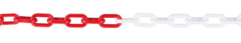 Řetěz označovací plastové 25m červeno-bílá